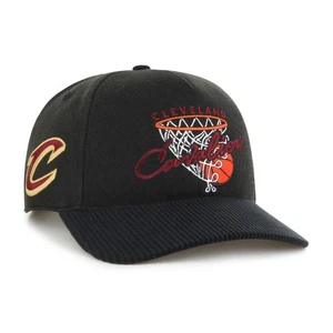 Sombrero ajustable para hombre '47 negro Cleveland Cavaliers nada más que enganche de red - Imagen 1 de 3