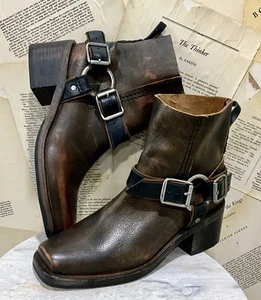 Free People We The Free Briggs Crop Rider Boot Chocolate Brown 37/ 7 NEW - Picture 1 of 11