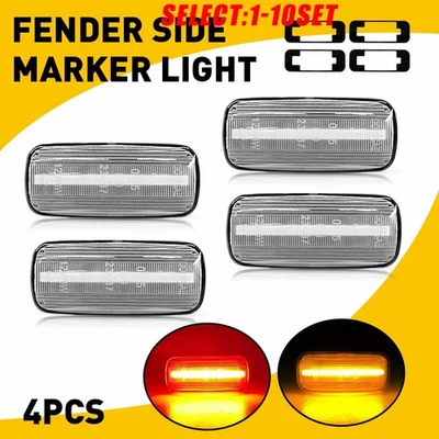 Clear Side Marker Light Fit 2010-2018 Dodge Ram 2500/3500 Dually LED Lamps 4-20X - Image 1 of 4