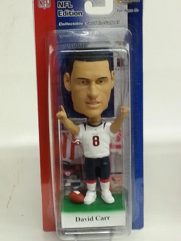 NFL Houston Texans David Carr - PLAY MAKERS Bobble Head, NEW (2002 Issue) Away Cover