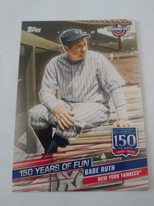 2019 Topps Opening Day 150 Years of Fun Babe Ruth #YOF-5 New York Yankees