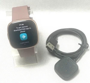 Fitbit Versa 4 Activity Tracker - Smoke Violet / Copper Rose - Picture 1 of 5