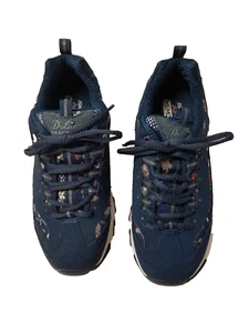 Skechers D'Lites Sneakers Ladies 7 Blue Low Top Comfort Memory Foam Shoes 1896 - Picture 1 of 6