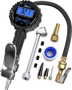 Digitaler Reifendruckprüfer mit Inflator, verbesserter Leckschutz, 200 PSI - Bild 1 von 7
