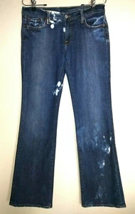 Jeans donna marca Lucky 4 pantaloni blu svasati elasticizzati lavaggio acido - Foto 1 di 7