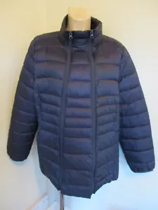 GEORGE MATERNITY & BEYOND NAVY LIGHTWEIGHT QUILTED COAT JACKET SIZE L 16-18 - Picture 1 of 3