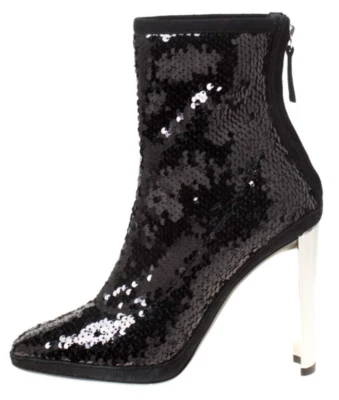 $800 Giuseppe Zanotti botas lentejuelas negras talla 9.5 / eu 40 Foto 1 de 4