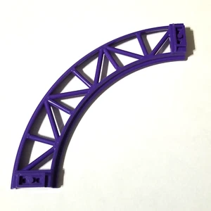 LEGO 13x13 Rail Curved with Edges Purple Part 25061 - Picture 1 of 3