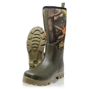 Dirt Boot Neoprene lined Gamekeeper Wellington Muck Field Boots Camo Wellies - Picture 1 of 12