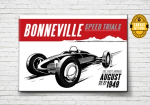 Bonneville Bellytanker Estampado en Lona 18X24 24X36 36X48 Tamaños Disponibles Pop Art - Imagen 1 de 3
