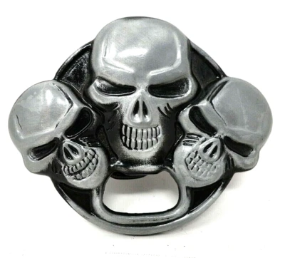 Черепа ремня пряжка мотоциклиста бутылка открывалка задней двери Хэллоуин косплей винтажный .DBD88 - Изображение 1 из 4