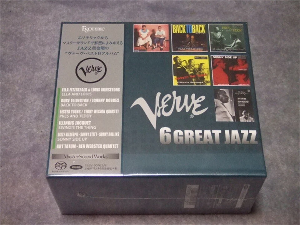 Verve 6 Great Jazz Esoteric SACD Hybrid Box Set 6 Discs ESSV-90163/68 Japan NEW - Image 1 of 4