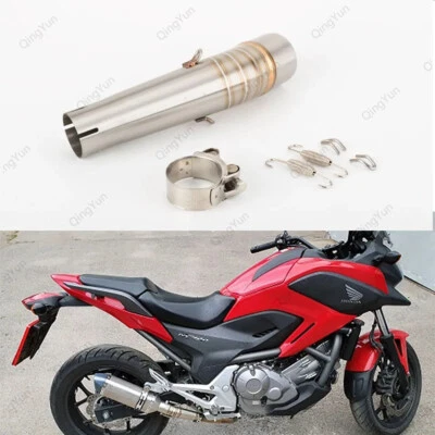 For Honda NC700X NC750X NC750S NC700S 12-17 Motorcycle Exhaust Middle Link Pipe Foto 1 de 4