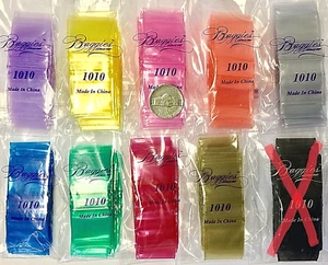 BaggiesSince1987 - 1010 Zip Seal Color Bags 1000PCS= 9C/900+25D/100, 👀Details🔽 - Picture 1 of 24