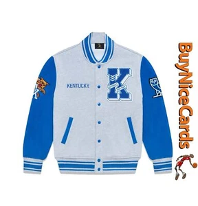 Drake's October's Very Own NCAA Kentucky Wildcats Fleece Varsity Jacket Sz Med. - Picture 1 of 6