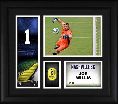 Joe Willis Nashville SC Framed 15" x 17" Player Core Collage Cover