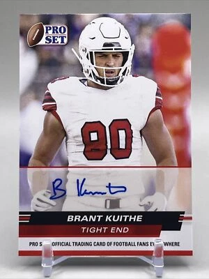 2022  Pro Set Draft #PSA-BK1 Brant Kuithe-Auto Red🔥 - Image 1 of 2