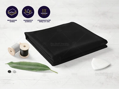 SOFTSHELL Stoff Funktionsstoff Outdoorstoff Jackenstoff SCHWARZ  EUR 16,98/m - Bild 1 von 3