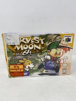 Harvest Moon 64 (Nintendo 64 N64) CIB COMPLETE IN BOX RARE w/ Original Wrap - Image 1 of 4