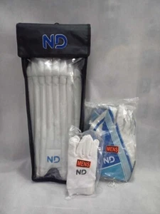 ND Juego de Cricket Ayuda de Entrenamiento Wicket Keeper Almohadillas Wicket Keeping Guante Reino Unido - Imagen 1 de 2