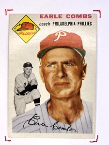 1954 Topps Earle Combs #183 Philadelphia Phillies - Picture 1 of 3