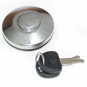 Chrome Fuel Tank Cap + Lock For Suzuki SJ410 413 LJ Samurai Sierra Drover Gypsy - Bild 1 von 5