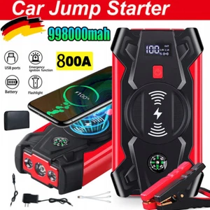 99800MAH AUTO KFZ STARTHILFE JUMP STARTER 12V LADEGERÄT BOOSTER POWER BANK PKW - Bild 1 von 13