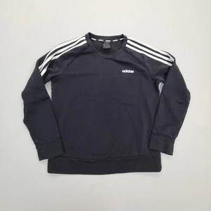 Adidas Sweater Mens Medium Black Pullover Sweatshirt Casual Comfort Outdoors - Picture 1 of 6