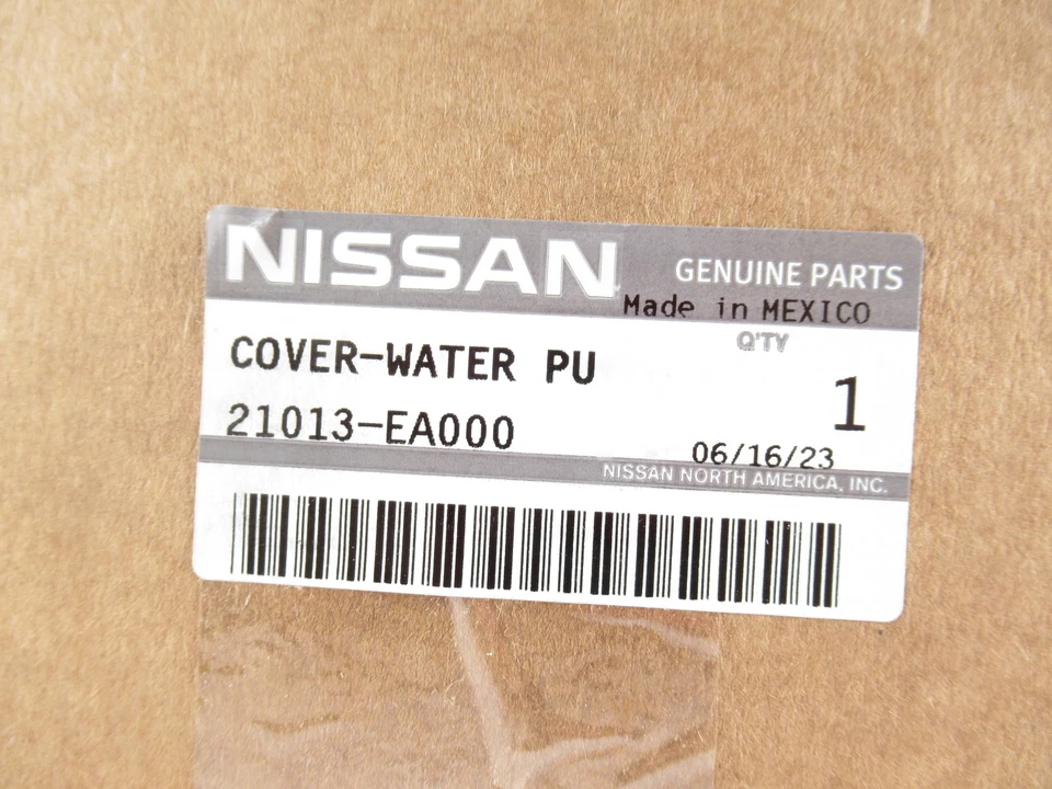 Cubierta original OEM Nissan 21013-EA000 - Bomba de agua trasera Frontier 2005-2019 Foto 1 de 4