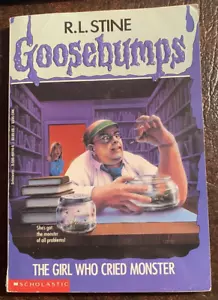 Goosebumps The Girl Who Cried Monster Book #8 - 1993 1st Edition 10th Printing - Foto 1 di 3