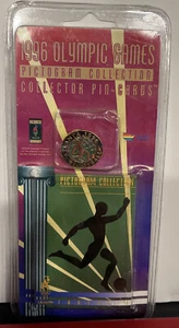 Atlanta 1996 Juegos Olímpicos Pictograma Colección Coleccionista Pin Tarjetas Fútbol - Imagen 1 de 6