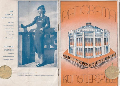 Panorama Künstlerspiele Leipzig Variete 1938 Programm original - Bild 1 von 4