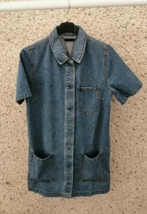 Denim Shirt Dress by Vila, Ladies blue dress in sizes small and medium - Picture 1 of 10