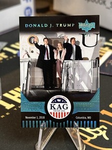 2020 DECISION PRESIDENT DONALD J. TRUMP KAG CARD #KA36 Columbia, MO Platinum 1/1