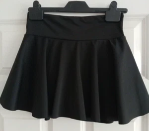 SHEIN Black Skort Stretch Gym Dance Skorts Skirt Shorts Phone Pocket Size S - Picture 1 of 24