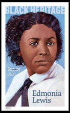 US Black Heritage Edmonia Lewis imperf NDC single (1 stamp) MNH 2022 Jan 31