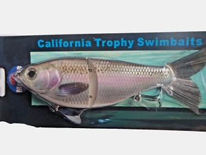 Señuelo bajo Morone Two Trout Swimbaits Rainbow Shad Threadfin cola vectorial 7" - Imagen 1 de 9