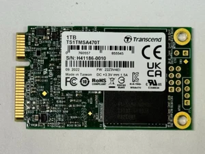 Transcend TS1TMSA470T 1TB 3D TLC 112L mSATA 560MB/s SATAIII SSD - Picture 1 of 5