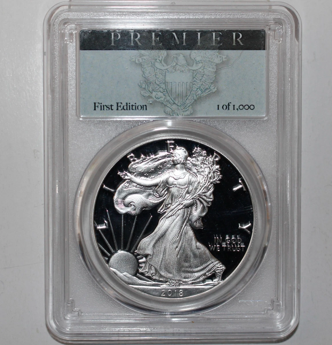 アメリカ2018年イーグル銀貨　ジョン・マーカンティサイン PR70DCAM アメリカ2018年イーグル銀貨 ジョン・マーカンティサイン PR70DCAM