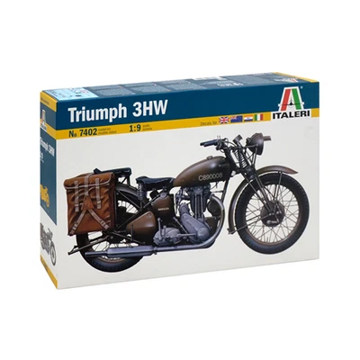 TRIUMPH 3 HW MOTORCYCLE KIT 1:9 Italeri Kit Mezzi Militari Modellino Nuovo - Immagine 1 di 2