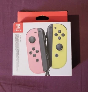 Official Nintendo Switch Joy-Con Controller Pair - Pink & Yellow BRAND NEW - Picture 1 of 5