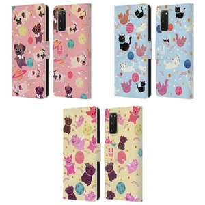 HEAD CASE DESIGNS SPACE UNICORNS LEATHER BOOK WALLET CASE FOR SAMSUNG PHONES 2 - Picture 1 of 9