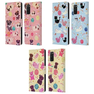 HEAD CASE DESIGNS SPACE UNICORNS LEATHER BOOK WALLET CASE FOR SAMSUNG PHONES 2 - Image 1 of 4