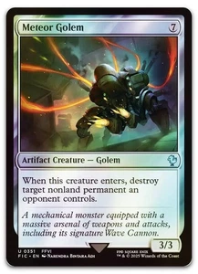 Meteor Golem (Surge Foil) #351 (NM) Final Fantasy FIC Magic MTG - Picture 1 of 1