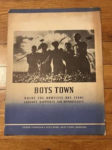 Father Flanagan’s Boys Home Boys Town Nebraska Program Brochure 1939 - Bild 1 von 6