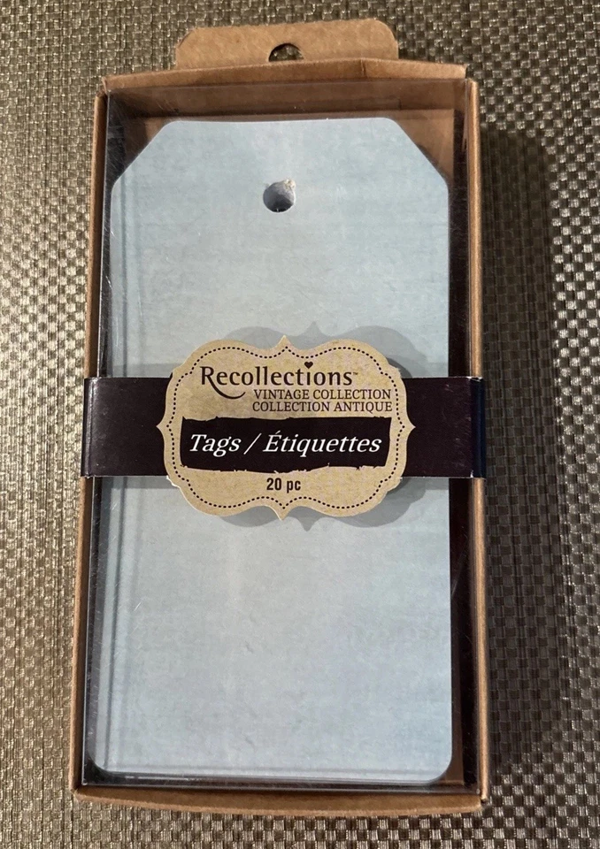 Etiquetas de colección vintage recuerdos 20 piezas nuevas selladas álbumes de recortes manualidades  Foto 1 de 1