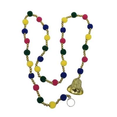 Guirnalda de cuerdas Indian Pom Pom Bell Bandhanwar Toran Diwali Navratri boda Foto 1 de 4