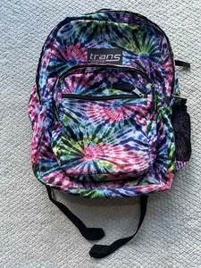 Jansport Trans Tie Dye Backpack School Bag Travel Fun Bright Unisex - Picture 1 of 10