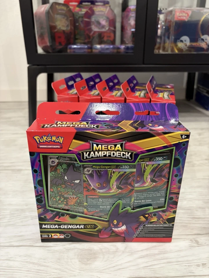 *NEU* Pokémon MEGA Kampfdeck (Alpollo, Mega-Gengar ex), Deutsch - Bild 1 von 2