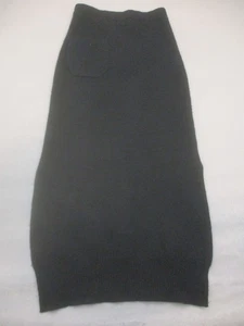 Gentle Herd Size S Women Black Yak Wool Stretch Pull On Midi Warm Knit Skirt 179 - Picture 1 of 8